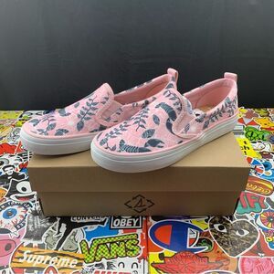 Sperry Crest Resort Pink Floral Slip Ons Women's Various Size
